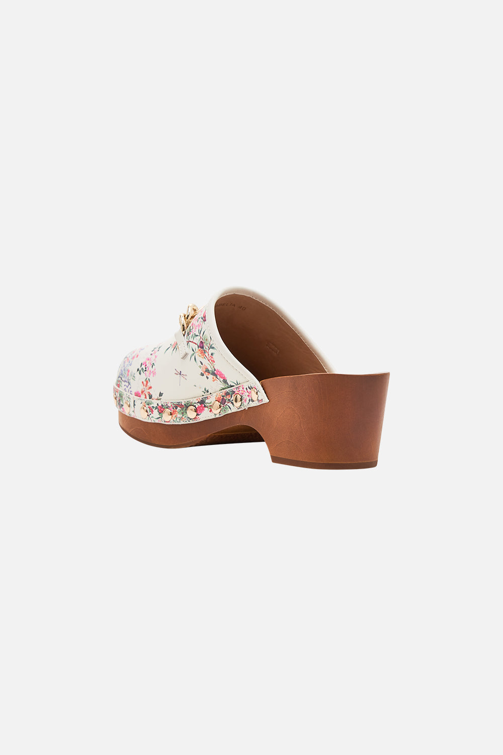 CAMILLA printed clogs in Plumes and Parterres print
