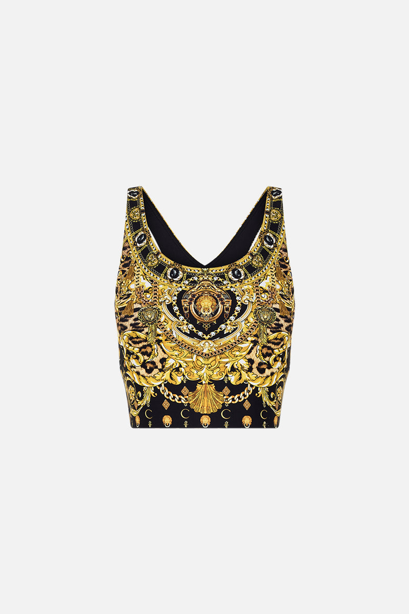 Banded Racer Back Crop Nouveau Nature | CAMILLA AU – CAMILLA
