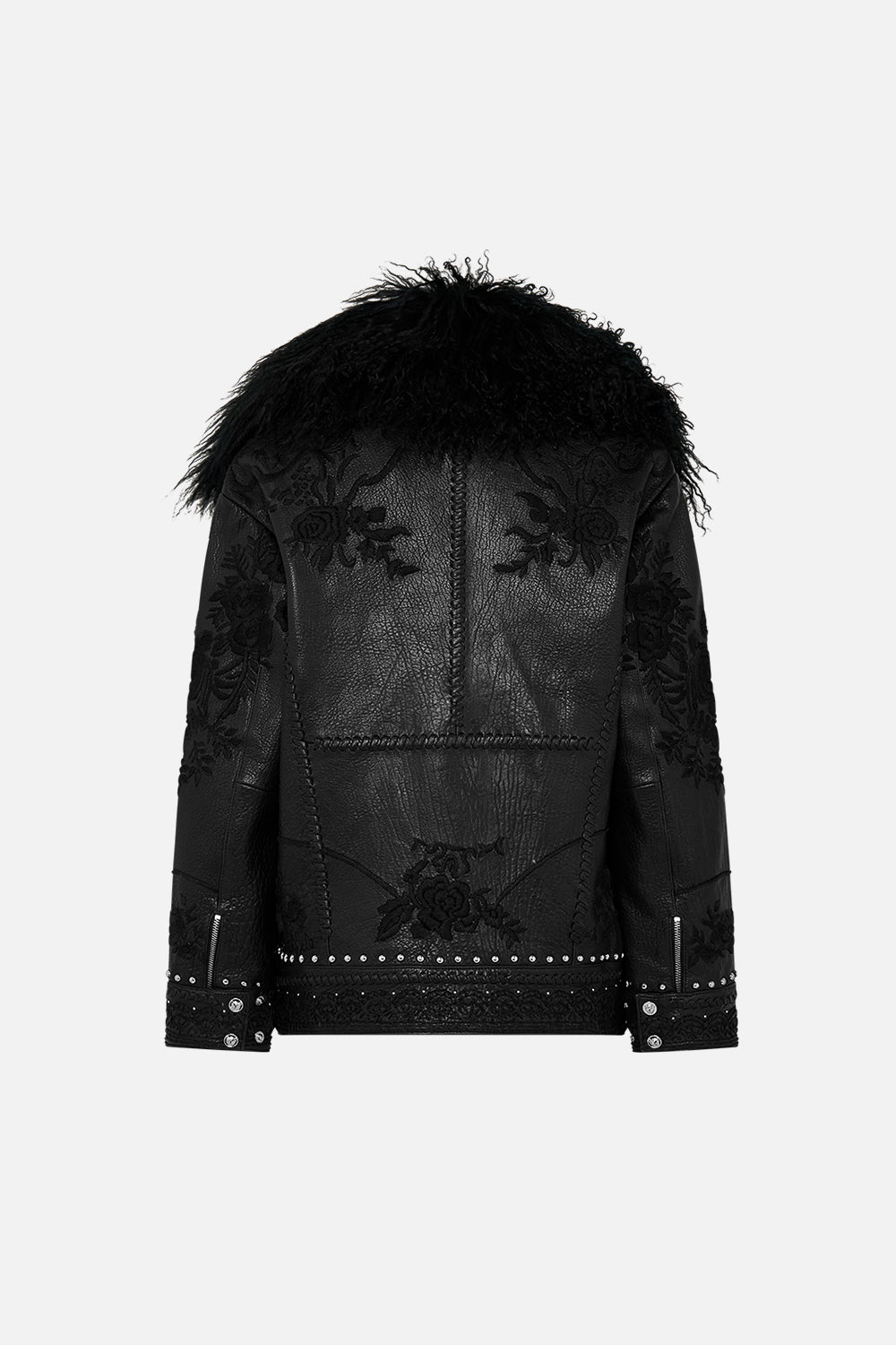 Oversized Leather Biker Jacket Volendam Dolls | CAMILLA AU – CAMILLA