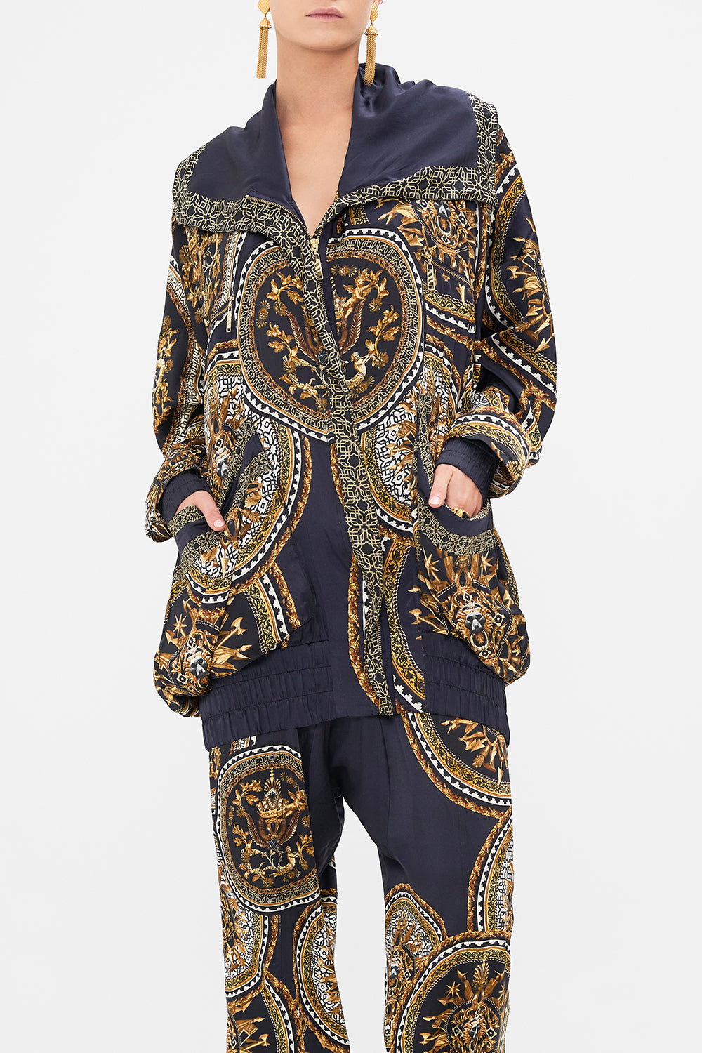 PARKA JACKET WITH RIB DUOMO KALEIDO