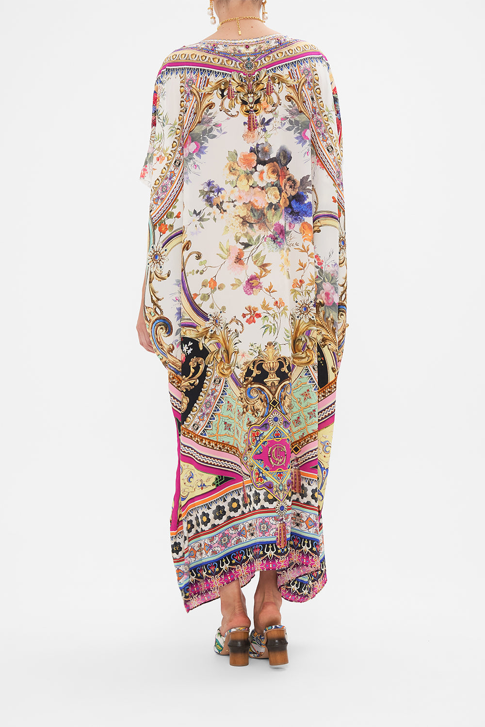 ROUND NECK KAFTAN FRIENDS WITH FRESCOS