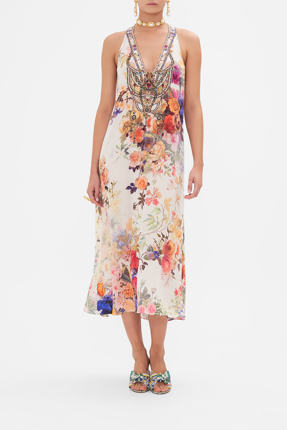 Camilladress Strapless Open Back Waisted Swing Midi Dress main image 0