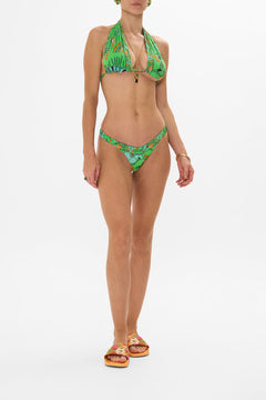 CAMILLA green halter top in Good Vibes Generation