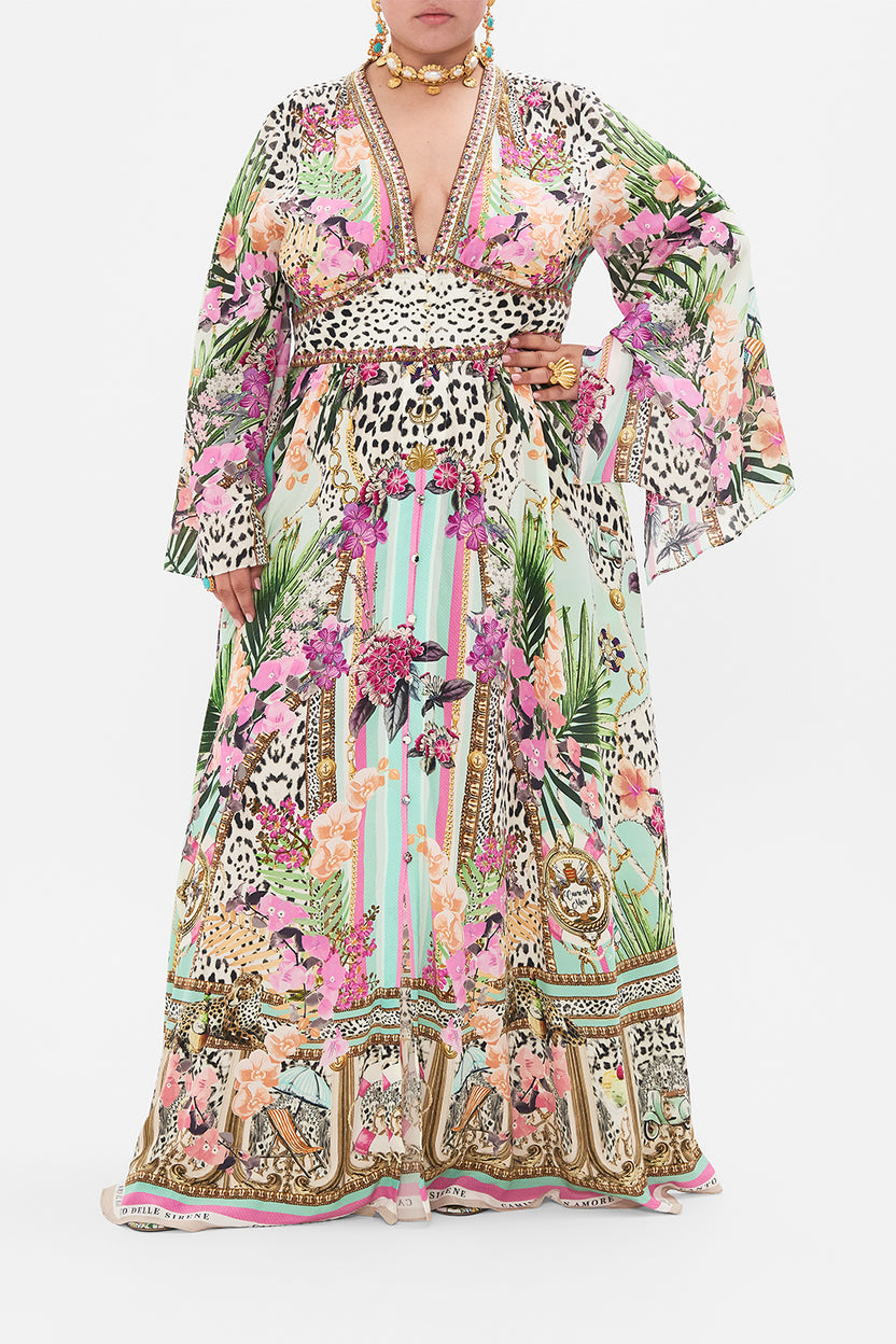 Kimono Sleeve Dress With Shirring Detail Navás Nouveau - Camilla main image 1