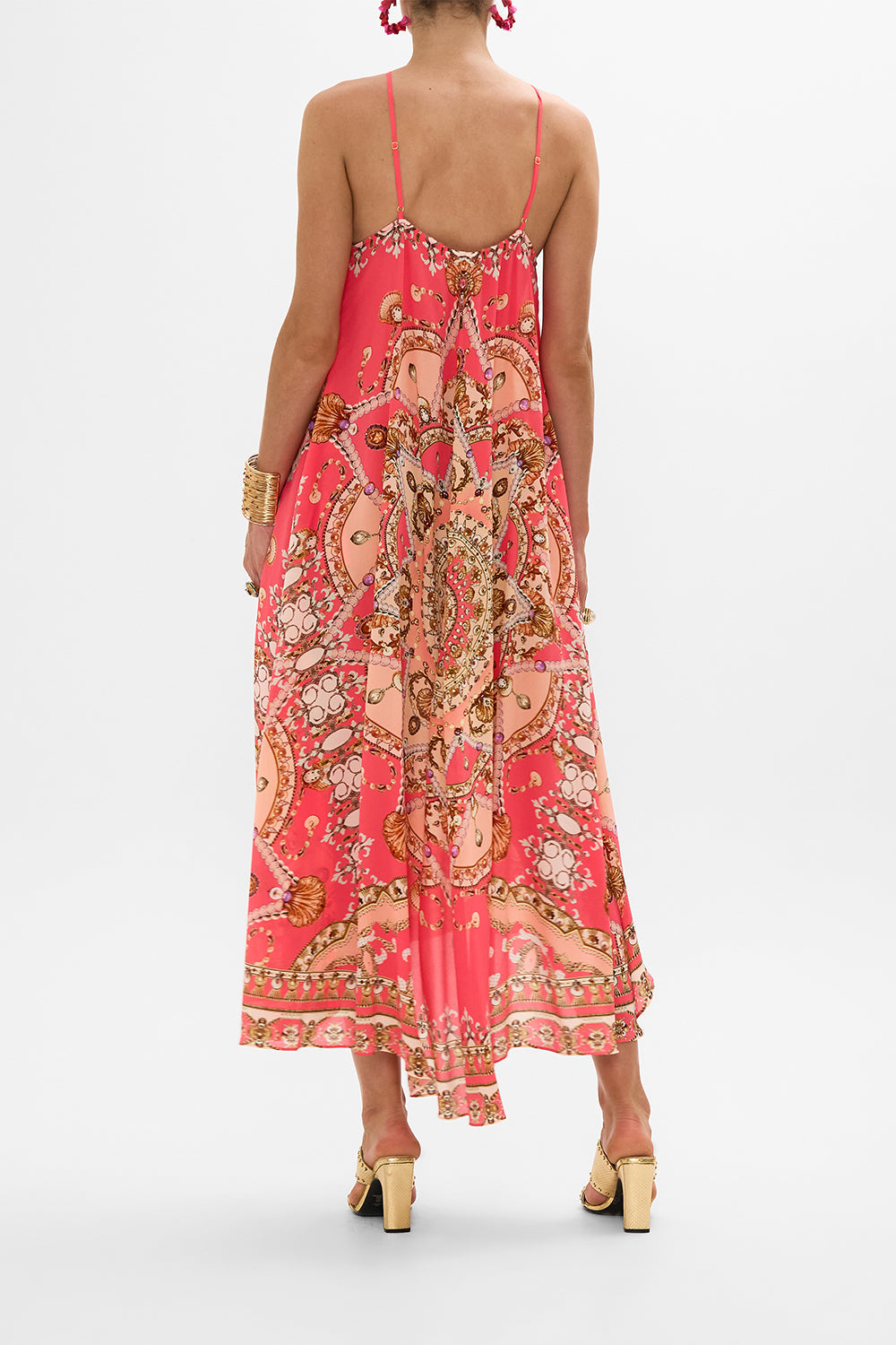 The Shell Games Gather Neck Hardware Maxi Dress| CAMILLA AU  CAMILLA
