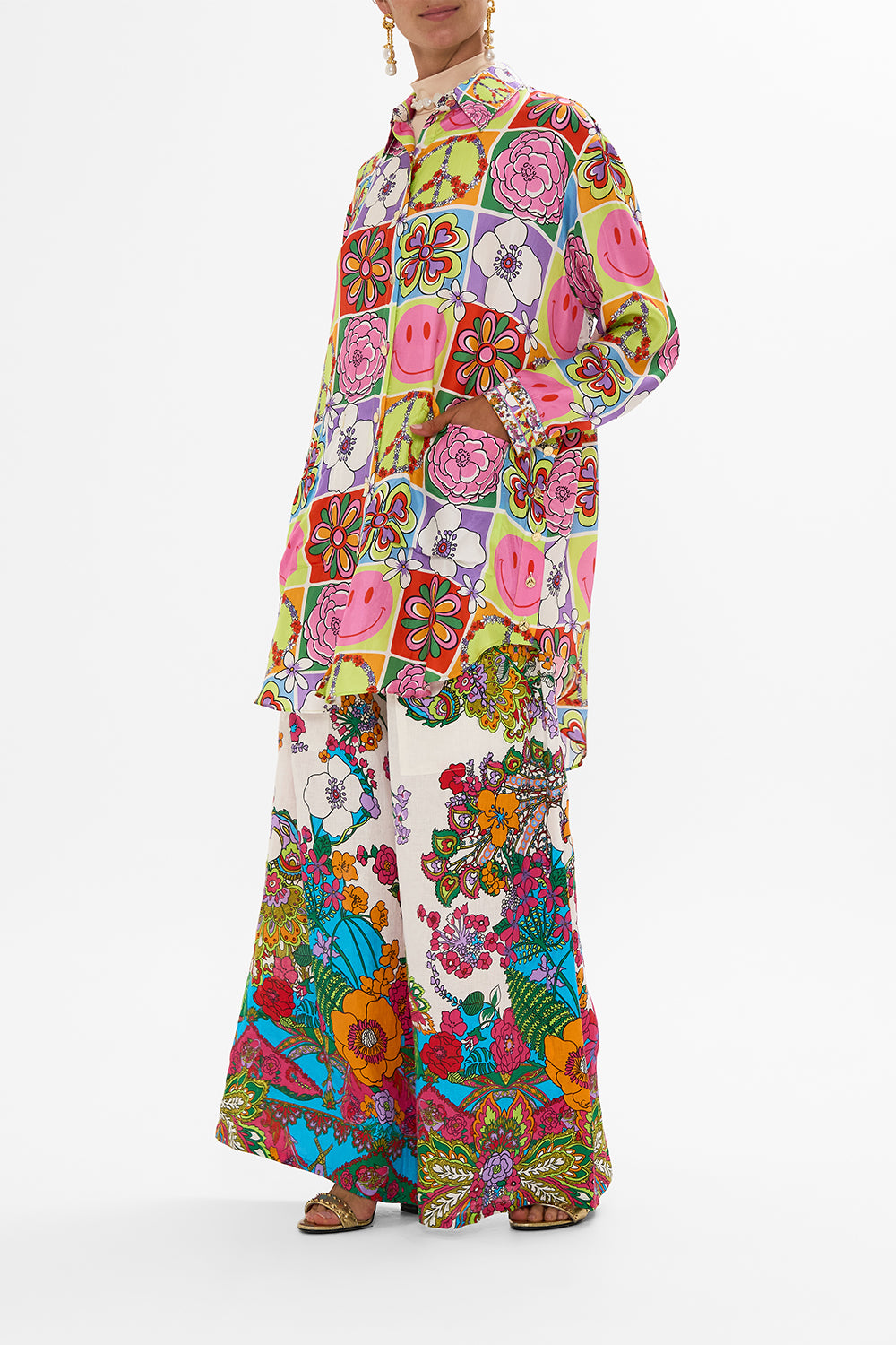 SHIRT TUNIC WITH POCKETS COSMIC PRAIRIE
