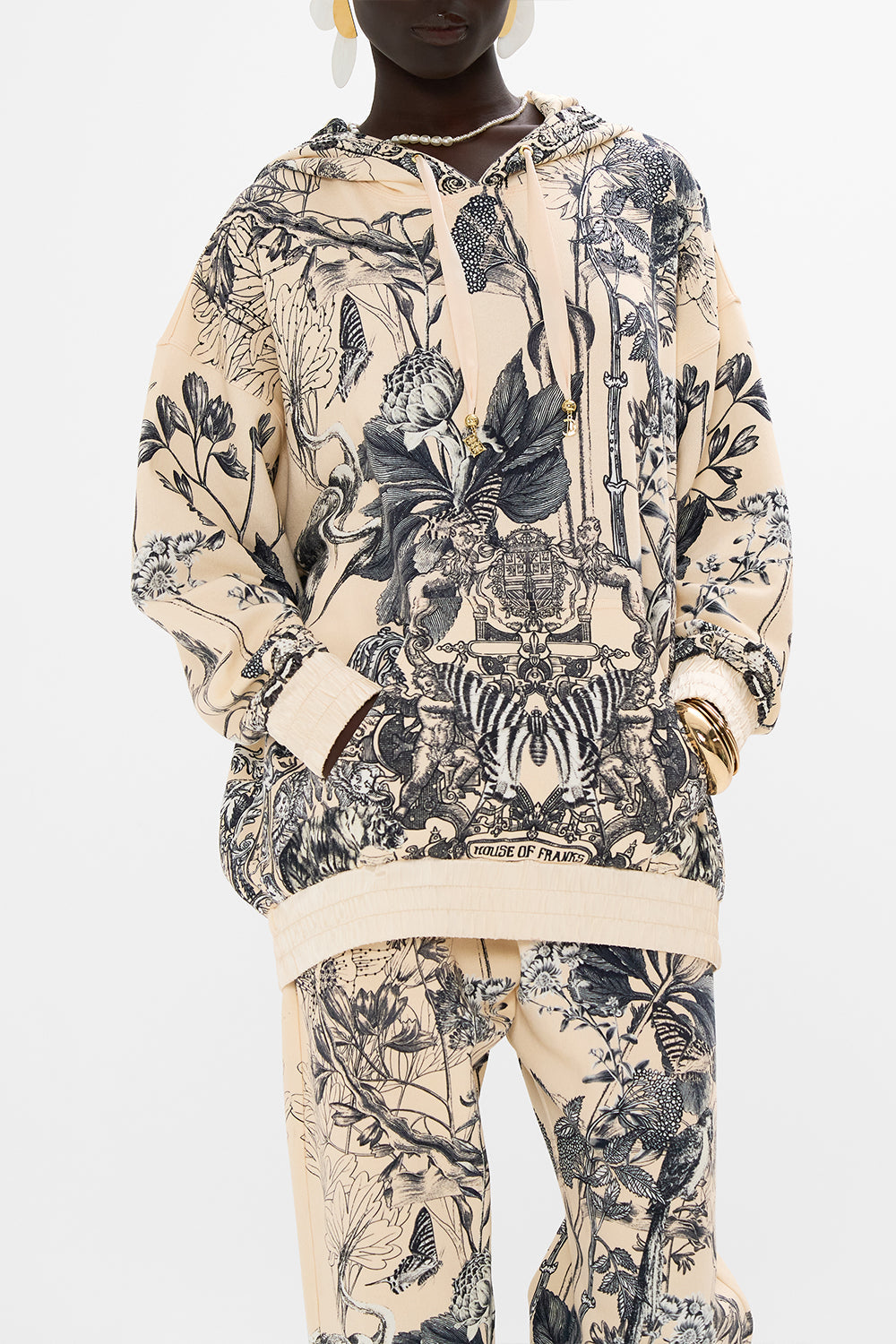 CAMILLA oversized hoodie in Etched Into Eternity print