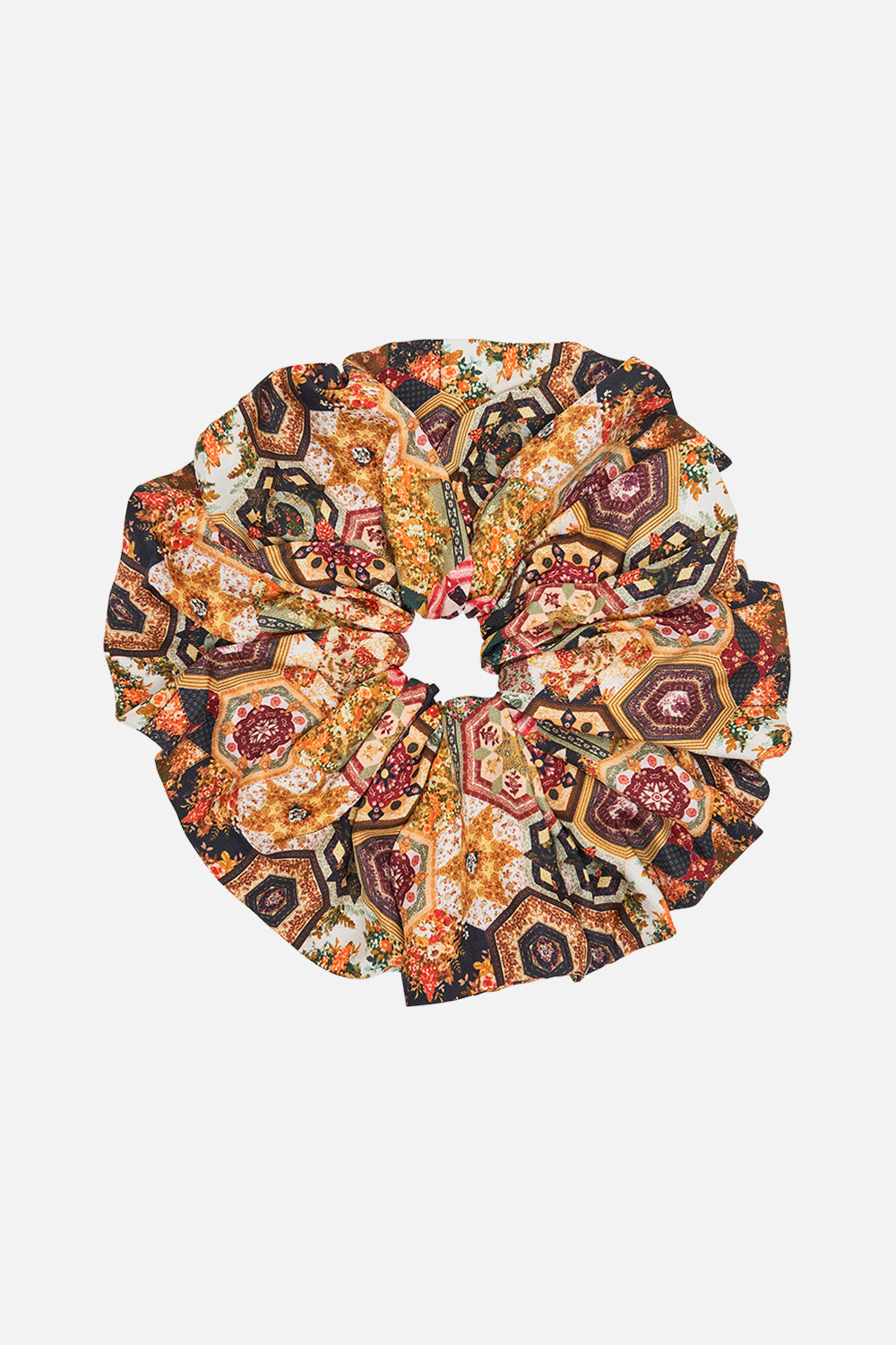 CAMILLA floral oversized scrunchie in Stitched in Time