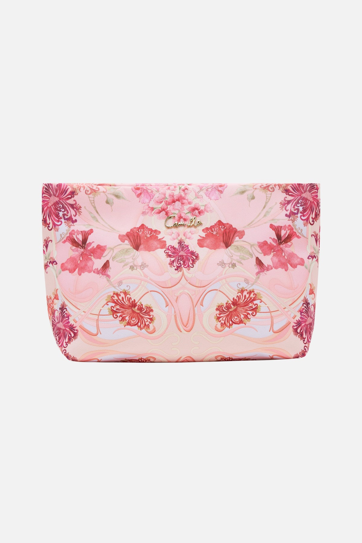 SMALL MAKEUP CLUTCH BLOSSOMS AND BRUSHSTROKES – CAMILLA