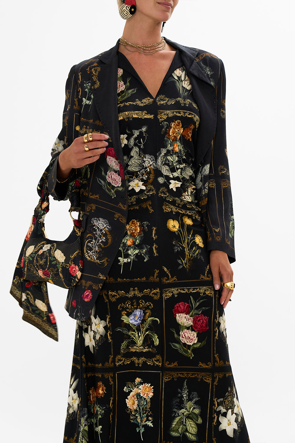 CAMILLA floral scarf shoulder bag in Magic in the Manuscripts