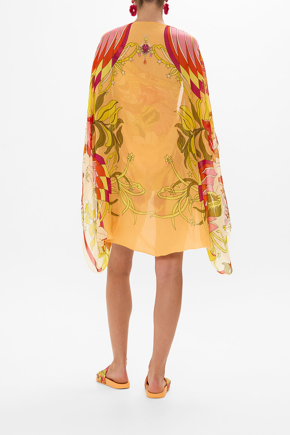 CAMILLA floral silk shrug in The Flower Child Society