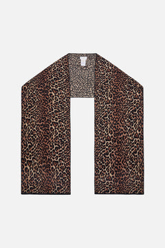 CAMILLA Leopard Embellished Knit Scarf