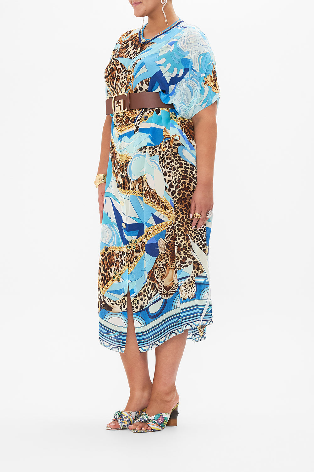 BUTTON THROUGH BATWING KAFTAN LETS CHASE RAINBOWS