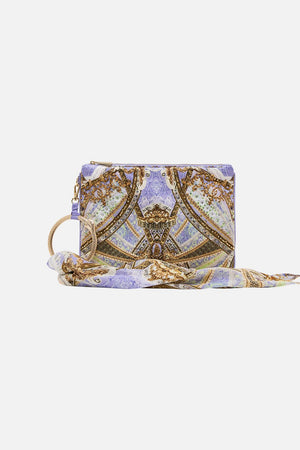 RING SCARF CLUTCH BLOSSOMS AND BRUSHSTROKES