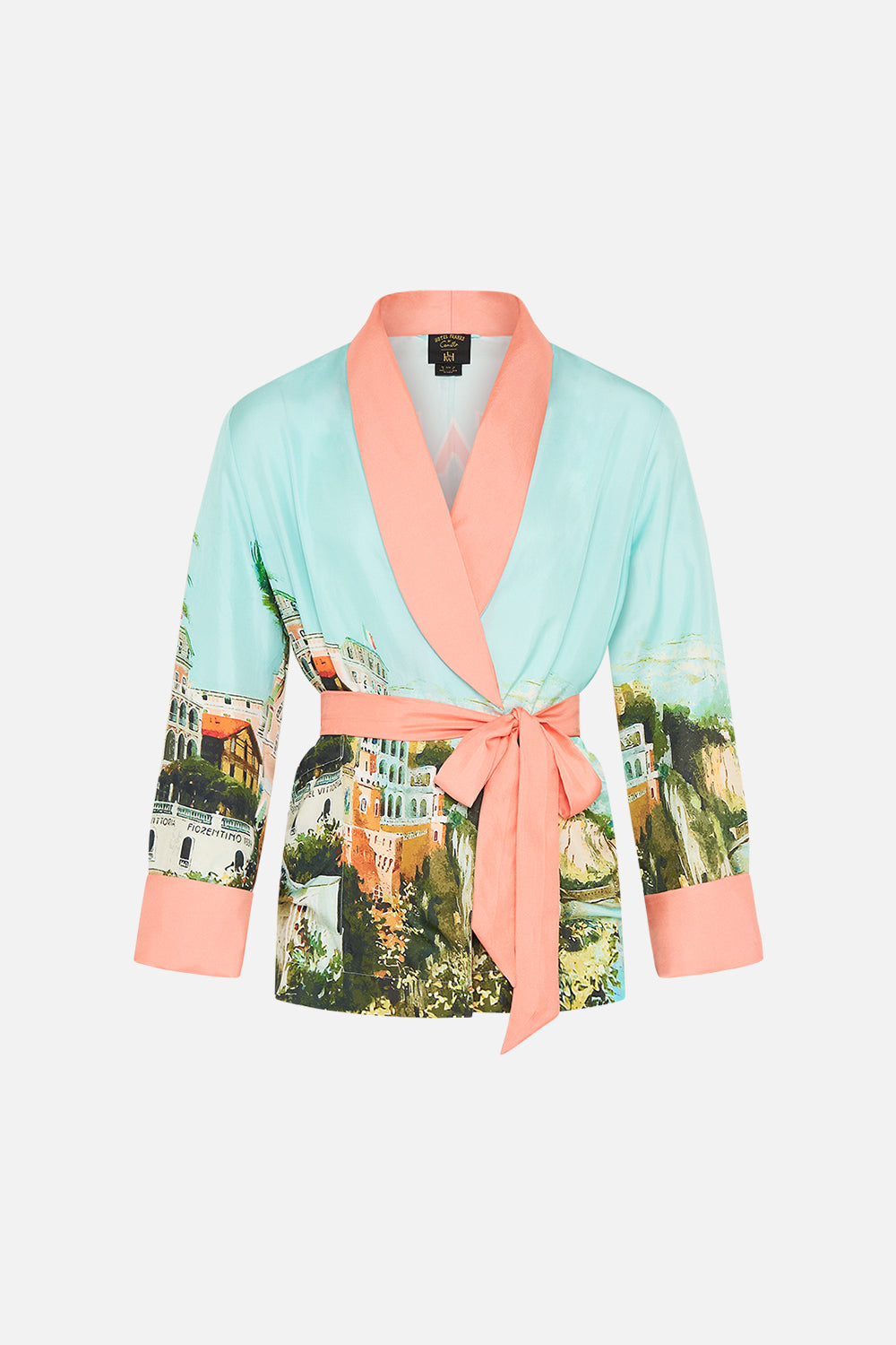 Hotel Franks by CAMILLA mens robe in From Sorrento With Love print