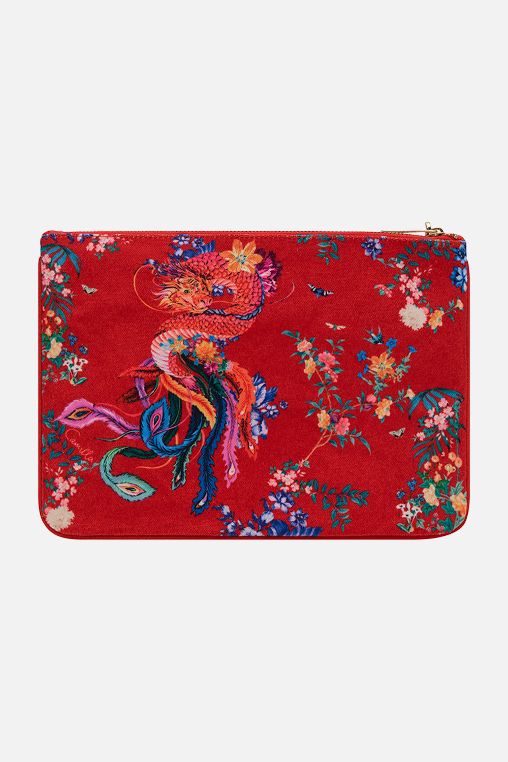 CAMILLA clutch bag in The Summer Palace print