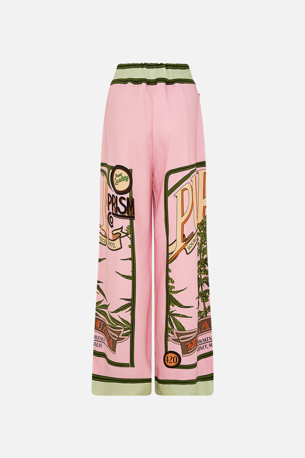 CAMILLA wide leg pants in Lets Chase Rainbows print 