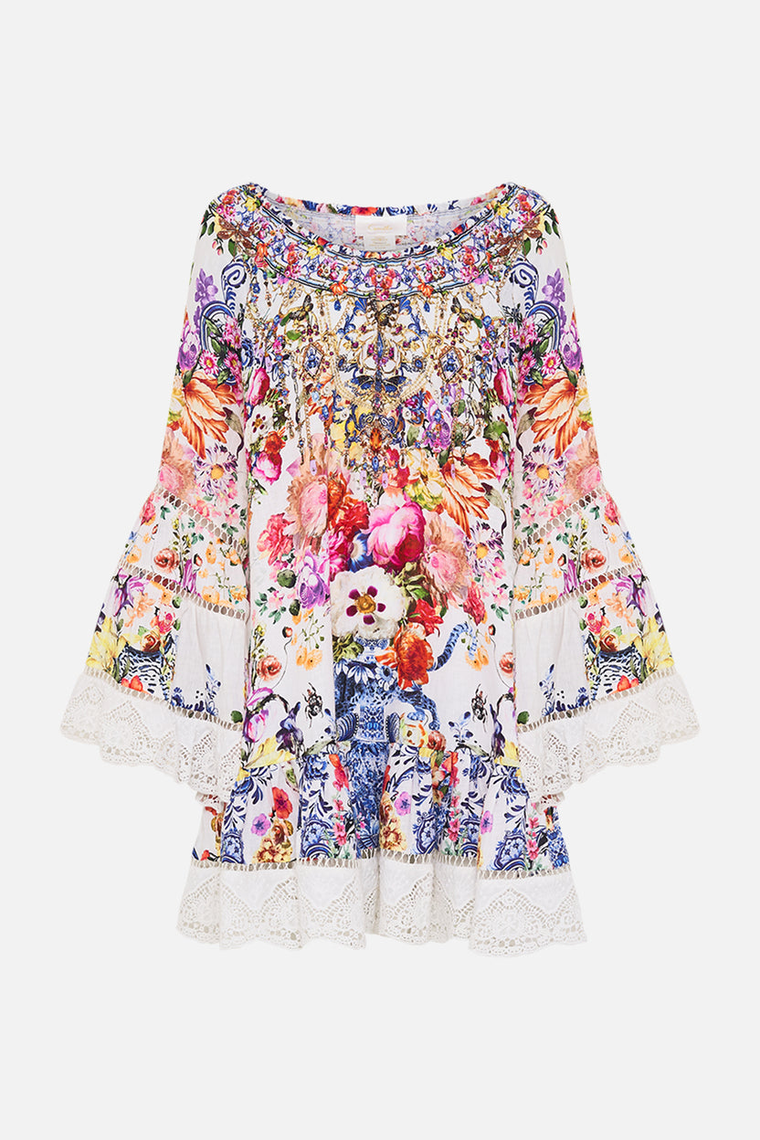KIDS A-LINE FRILL DRESS 4-10 SAHARA SUPERNATURAL main image 1