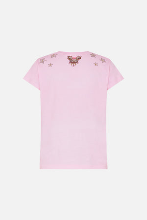 SLIM FIT ROUND NECK T-SHIRT - PINK MINNIE MOUSE MAGIC