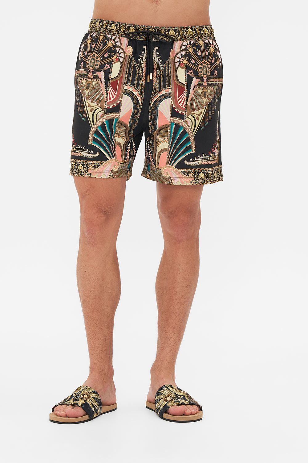 Hotel Franks By CAMILLA Mid Length Boardshort in They Called Her Nefertari print