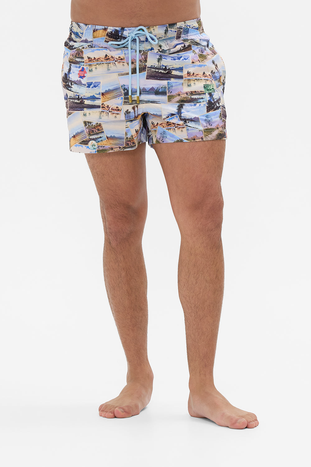 Hotel Franks By CAMILLA short swim short in Call Me in Cairo print. 