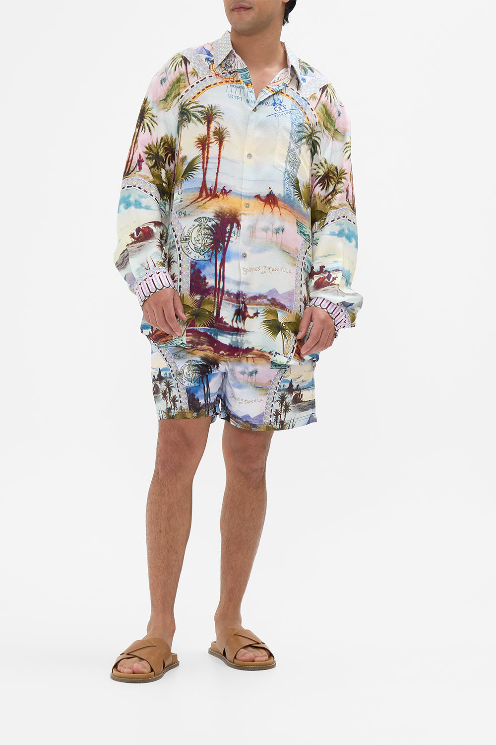Hotel Franks By CAMILLA Mid length boardshort in Call Me In Cairo Print