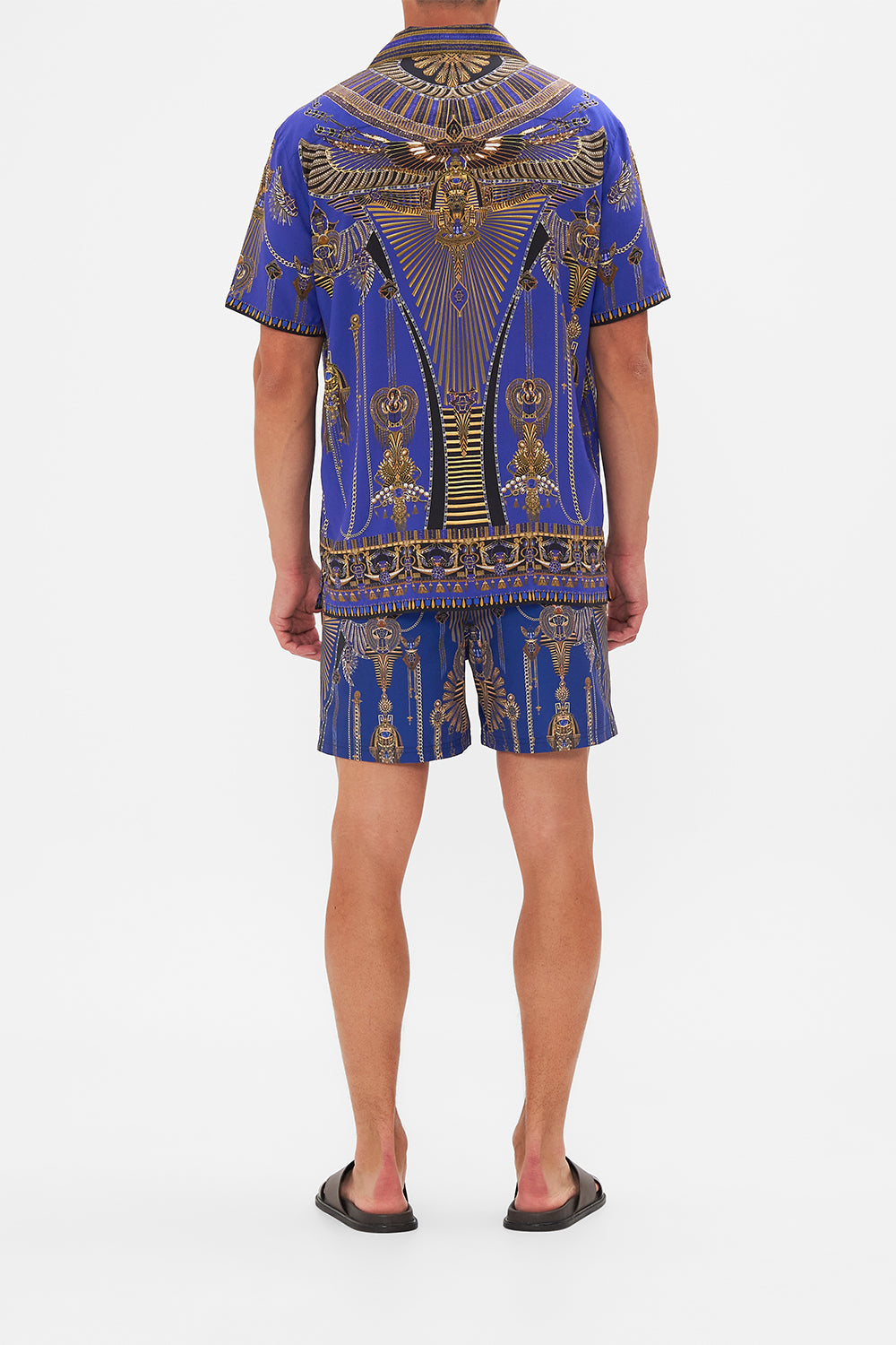 Hotel Franks By CAMILLA short sleeve camp collared shirt in My Fair Pharaoh print