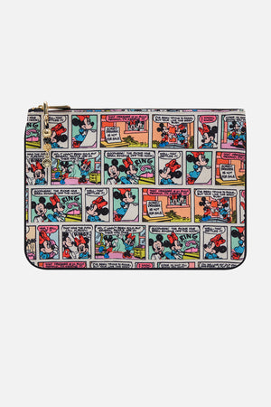 Disney x CAMILLA clutch bag in Minnies Melody print in A Trip Down The Comic Strip print