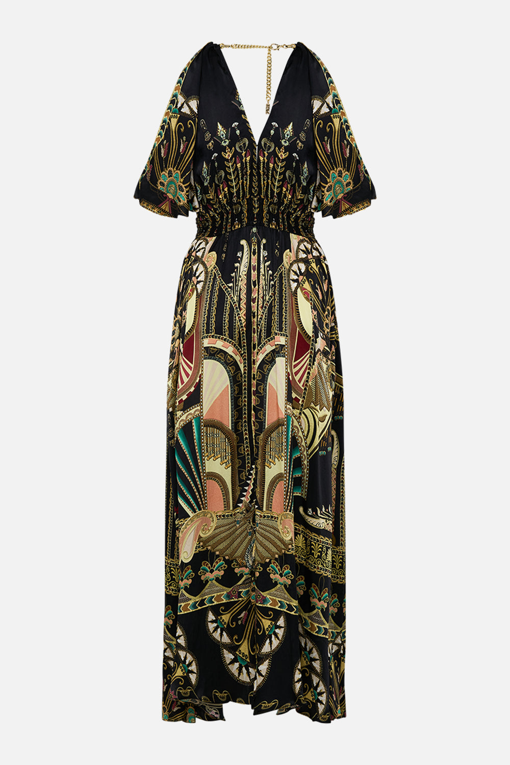 The They Call Her Nefertari Neck Piece Shirred Waist Long Dress| CAMILLA AU  – CAMILLA