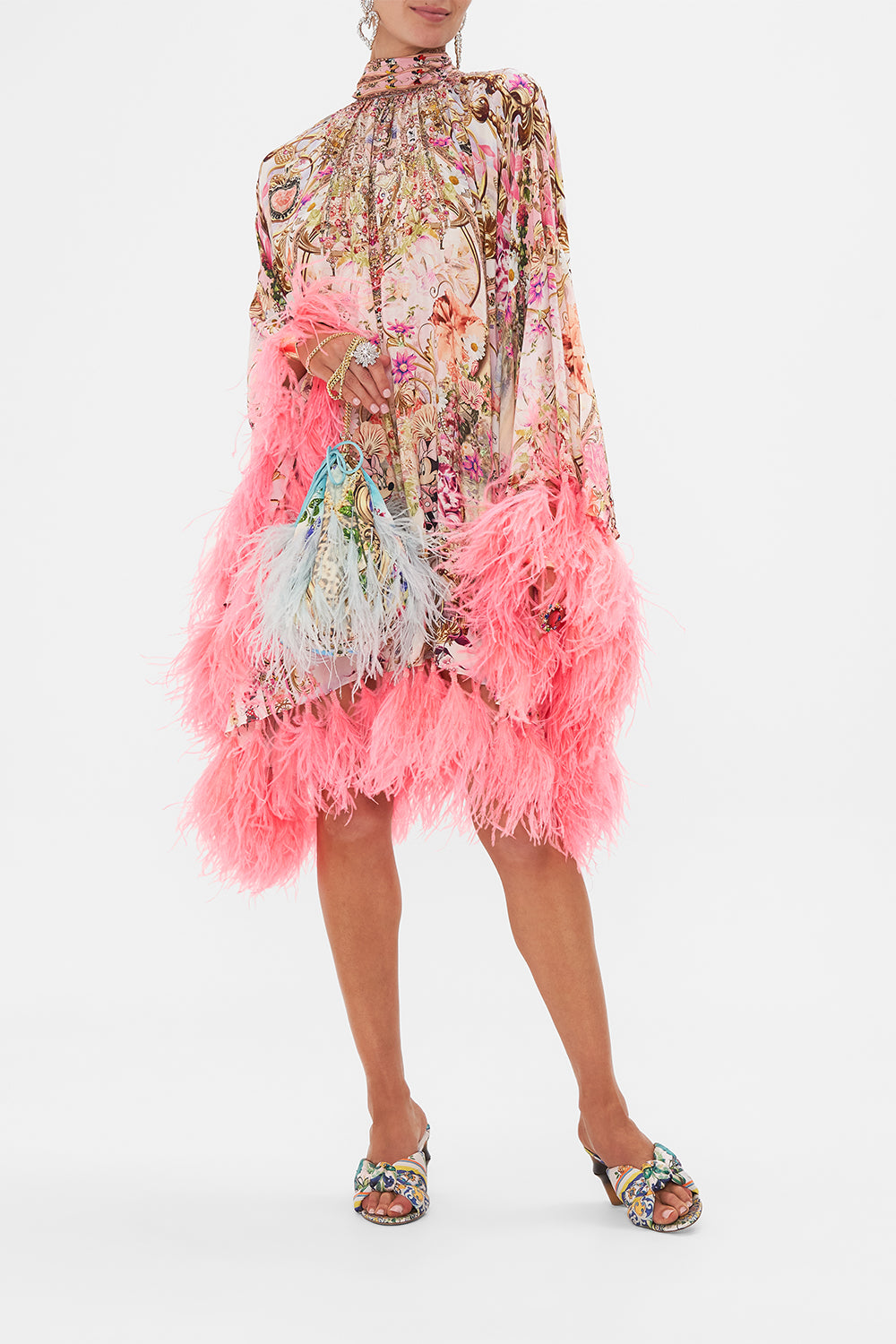 Disney x CAMILLA pouch bag in Mickey takes A Trip print 