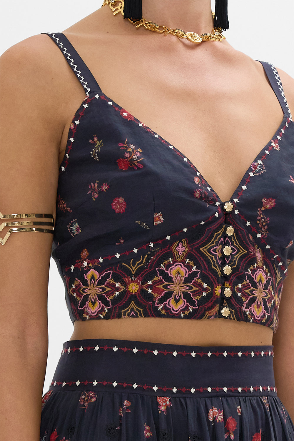 Embroidered bralette top online