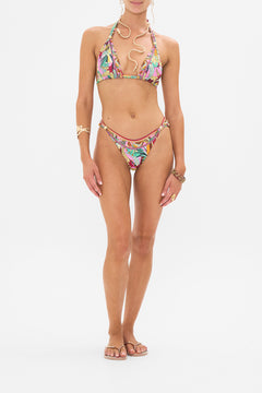 CAMILLA Soft Tie Bikini With Trim Giza Goddess print. 