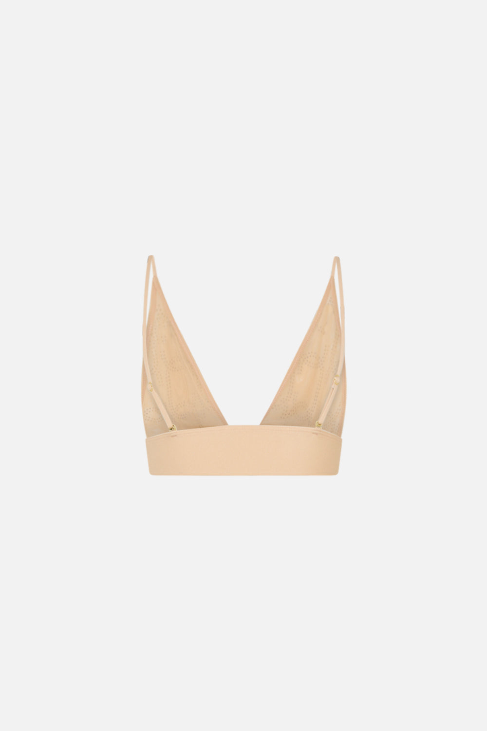 MESH SOFT PULL ON TRI BRA SOLID NUDE