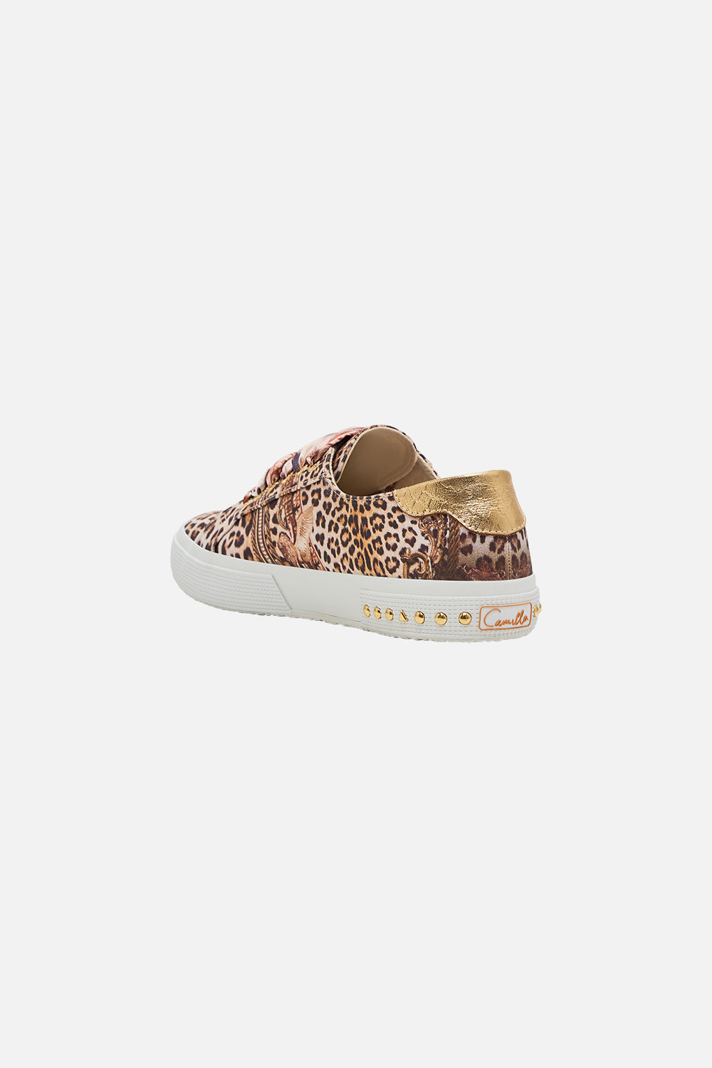 Superga x CAMILLA leopard print sneakers in Standing Ovation print