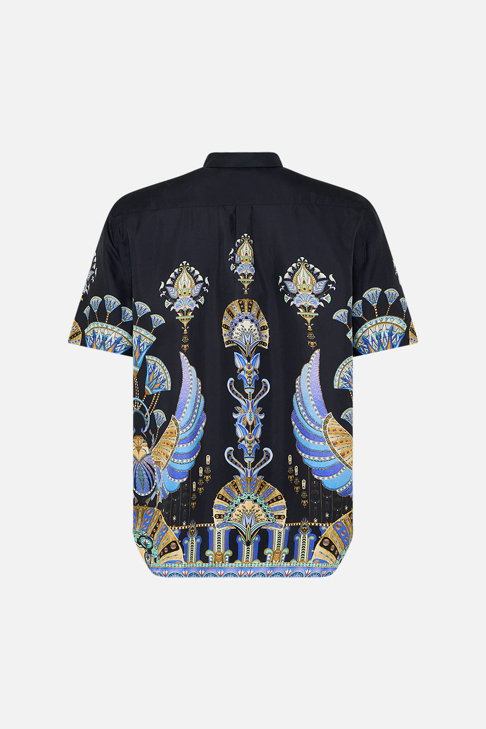 Hotel Franks By CAMILLA Oversized Button Through SS Shirt in Under Scarab Skies print.