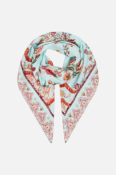 CAMILLA Large Square Scarf in Weaving Worlds print