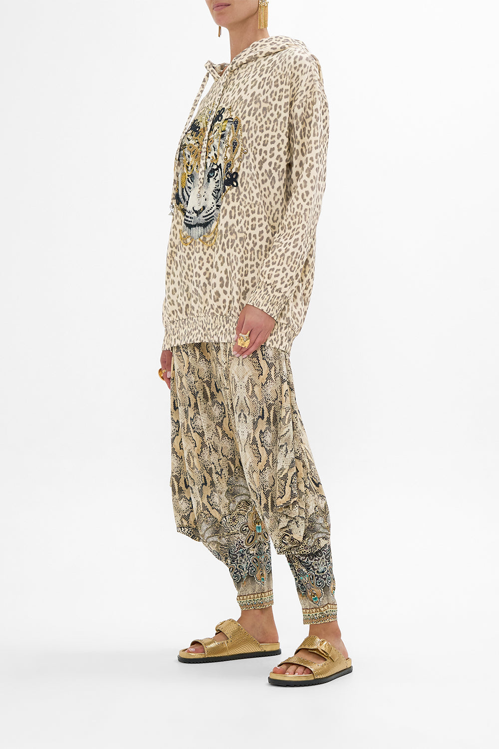 CAMILLA Jersey Drape Pant with Pocket in The Throne Room print