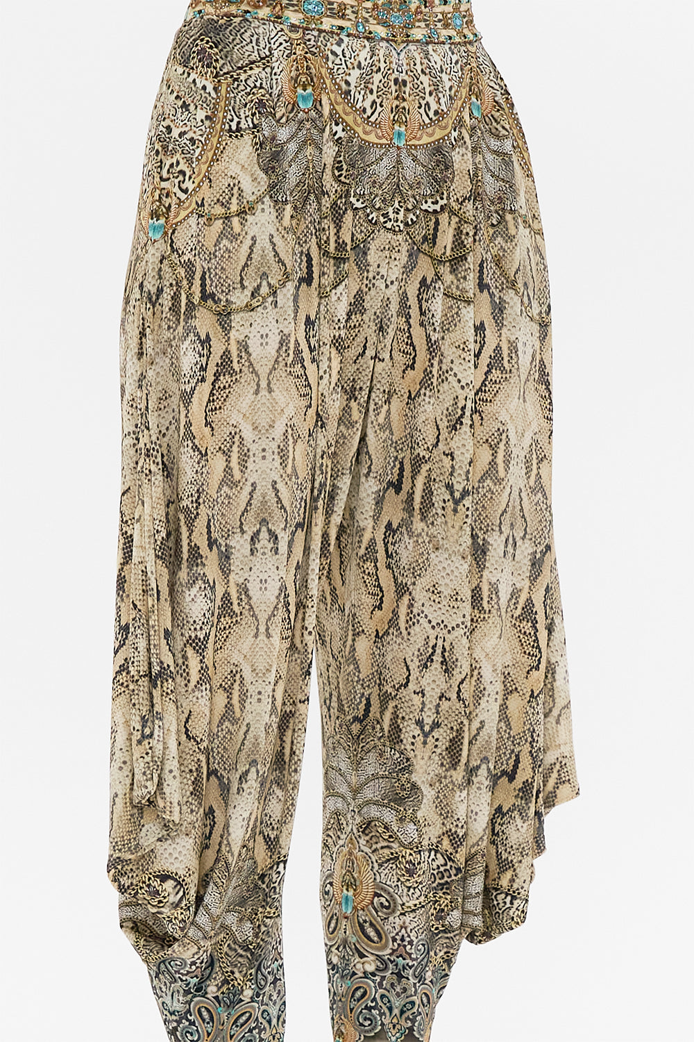 CAMILLA Jersey Drape Pant with Pocket in The Throne Room print