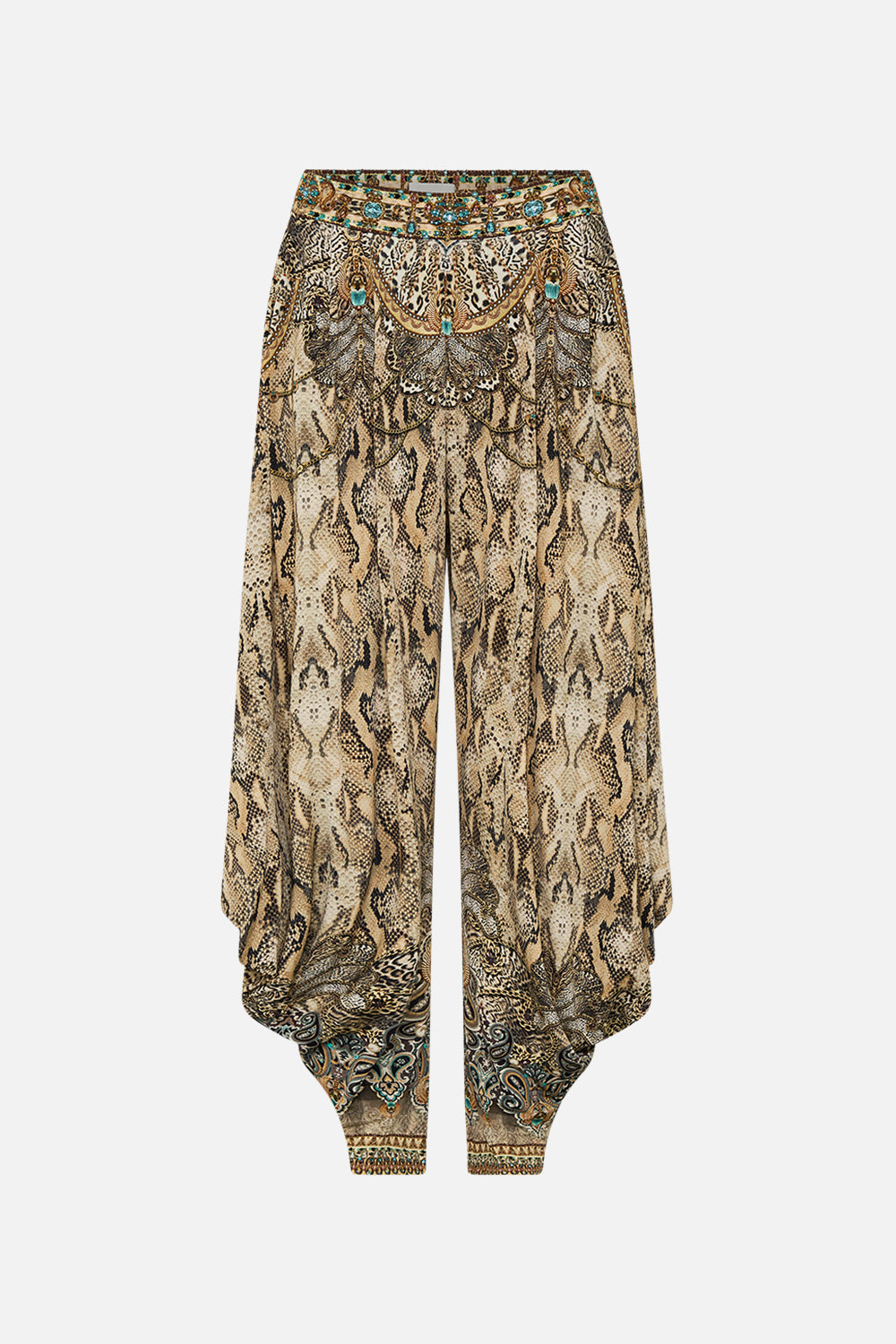CAMILLA Jersey Drape Pant with Pocket in The Throne Room print