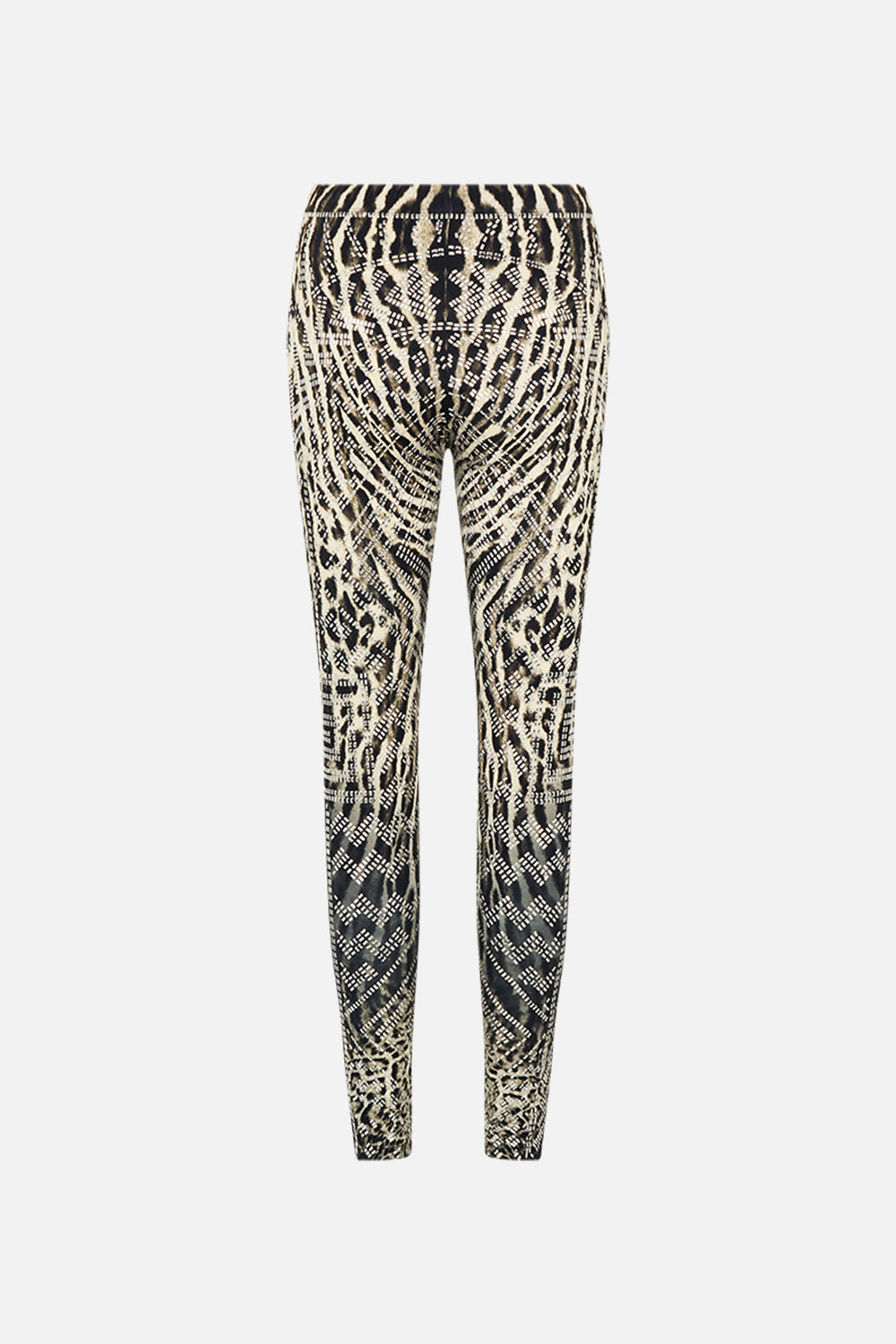 CAMILLA Hotfix Leggings in Cat Worship print. 