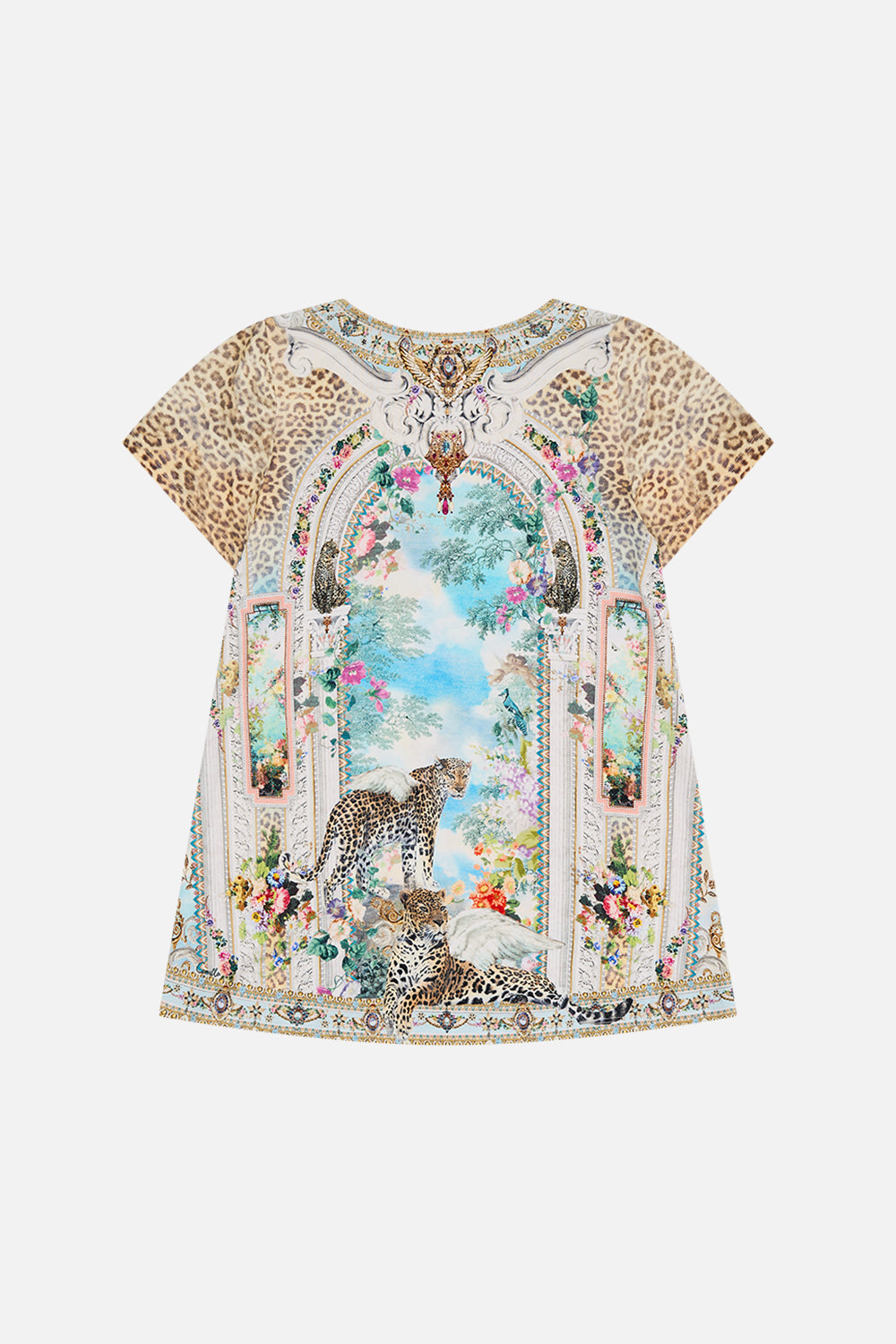 Milla by CAMILLA Floral Kids T Shirt Dress With Flared Hem in We Always Have Alexandria Print. 