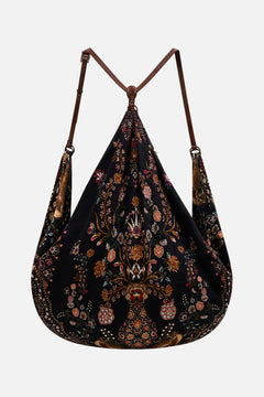 CAMILLA Drawstring Back Pack in Loom to Tomb print