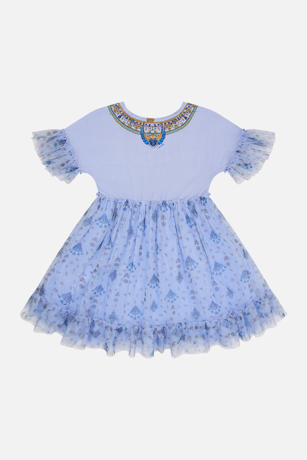 MILLA By CAMILLA Kids Tee Tutu Dress 4-10 in Under Scarab Skies print