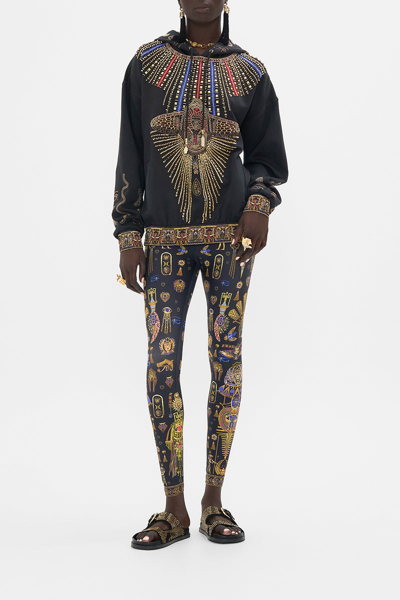 The Cartouche Kingdom Embroidered Hoodie With Side Pockets | CAMILLA AU ...