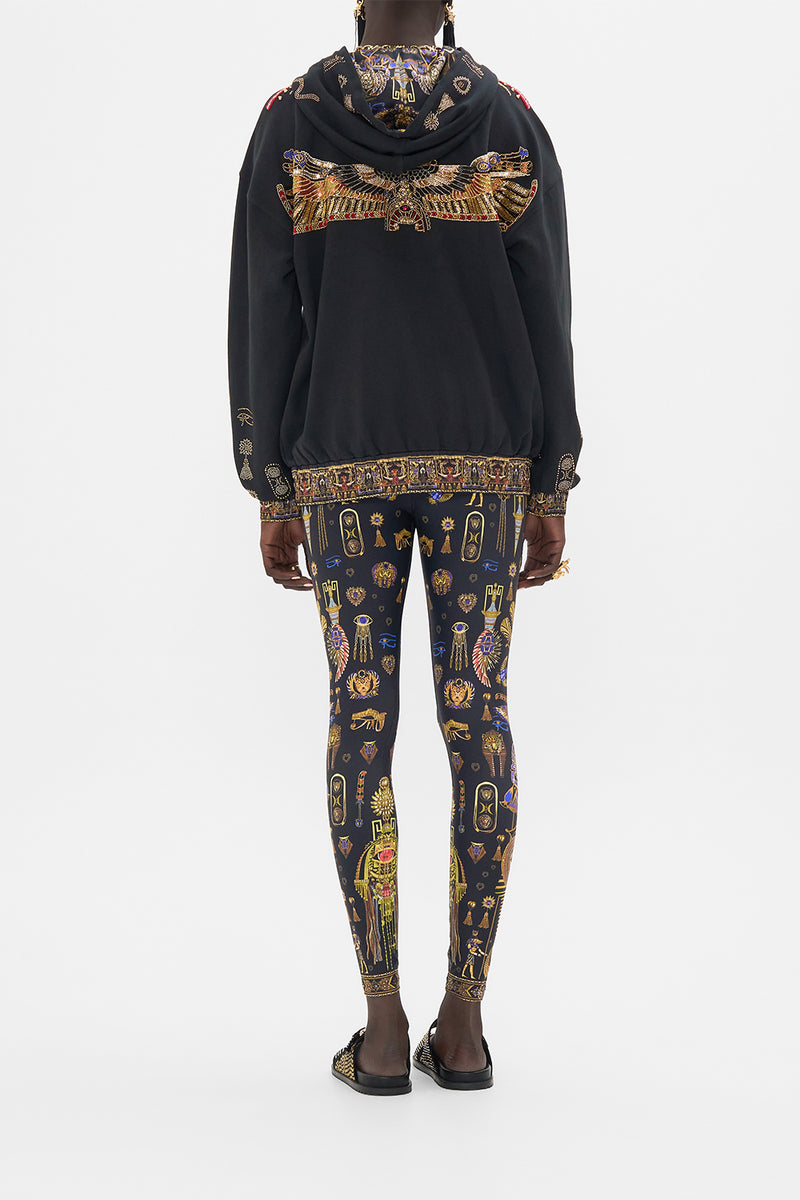 The Cartouche Kingdom Embroidered Hoodie With Side Pockets | CAMILLA AU ...