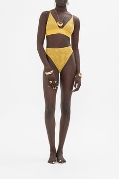 CAMILLA Gold mesh Soft Pull on Tri Bra.