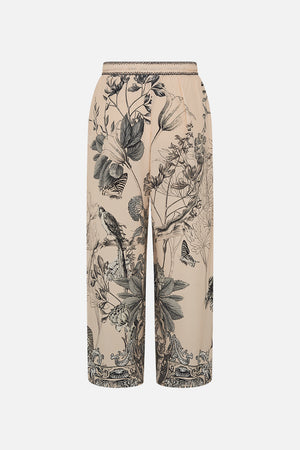 CAMILLA silk floral print pants in Etched Into Eternity print
