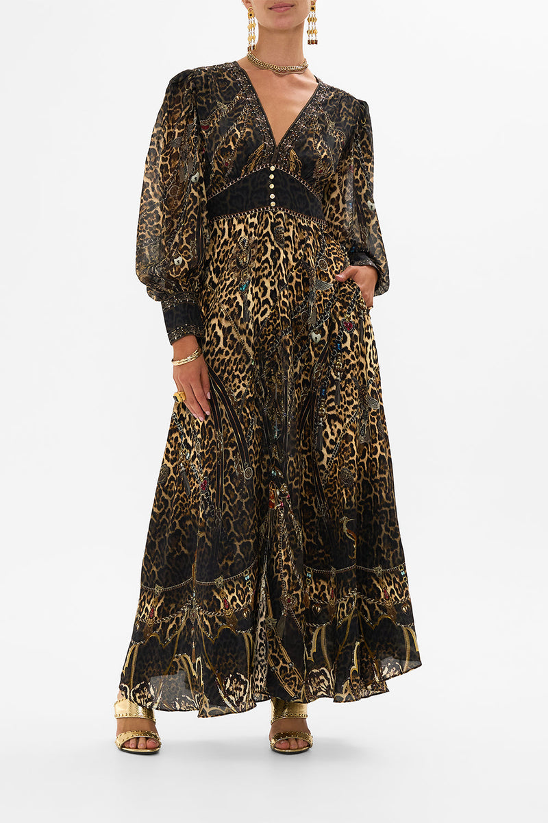 SHAPED WAISTBAND DRESS WITH GATHERED SLEEVES MY HOMESPUN HEART