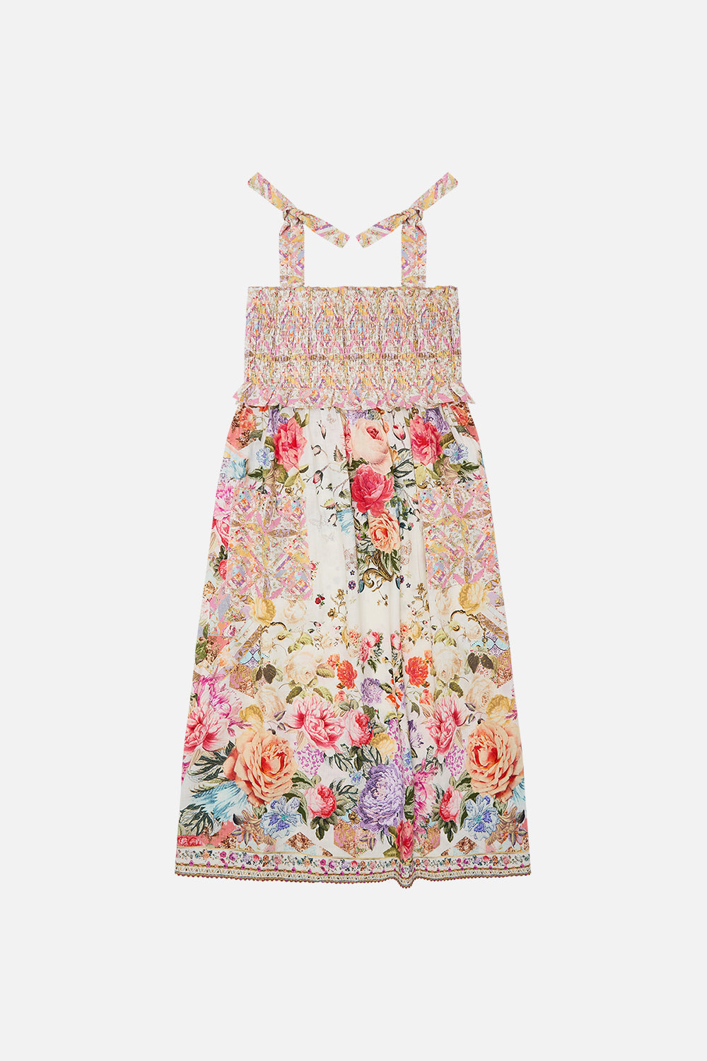 Milla by CAMILLA floral kids maxi dress with shirring pockets (12-14) in Sew Yesterday
