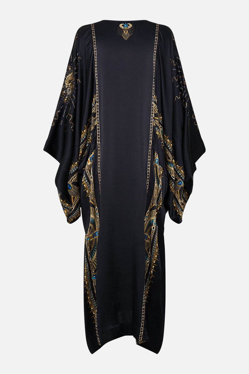 FLARED SLEEVE COLD SHOULDER LONG KAFTAN CALL ME CLEOPATRA